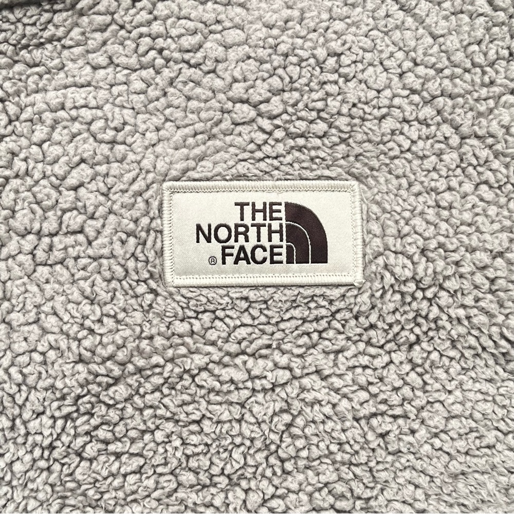North Face Campshire Pullover Mens L Gray Sherpa Fleece Half Zip Style# NF0A33QX - Picture 5 of 8
